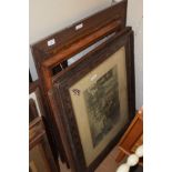 VARIOUS VINTAGE PICTURE FRAMES AND PRINTS