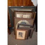 VARIOUS VINTAGE FRAMED PRINTS ETC