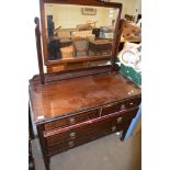 MAHOGANY DRESSING TABLE, 1M WIDE