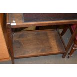 VINTAGE OAK TWO-TIER TABLE, 60CM WIDE