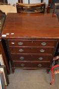 MAHOGANY SMALL FOUR DRAWER CHEST, 60CM WIDE