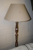 VINTAGE OAK STANDARD LAMP, 130CM HIGH