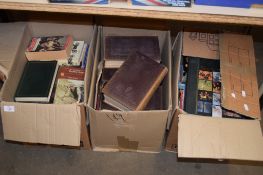 THREE BOXES OF BOOKS INCLUDING HISTORY OF EUROPE