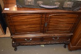 MAHOGANY RECORD CABINET, 75CM WIDE