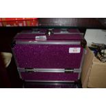 PINK LUSTRE TRAVELLING CASE