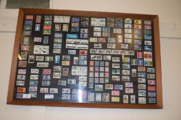 SET OF FRAMED STAMPS, MAINLY GB