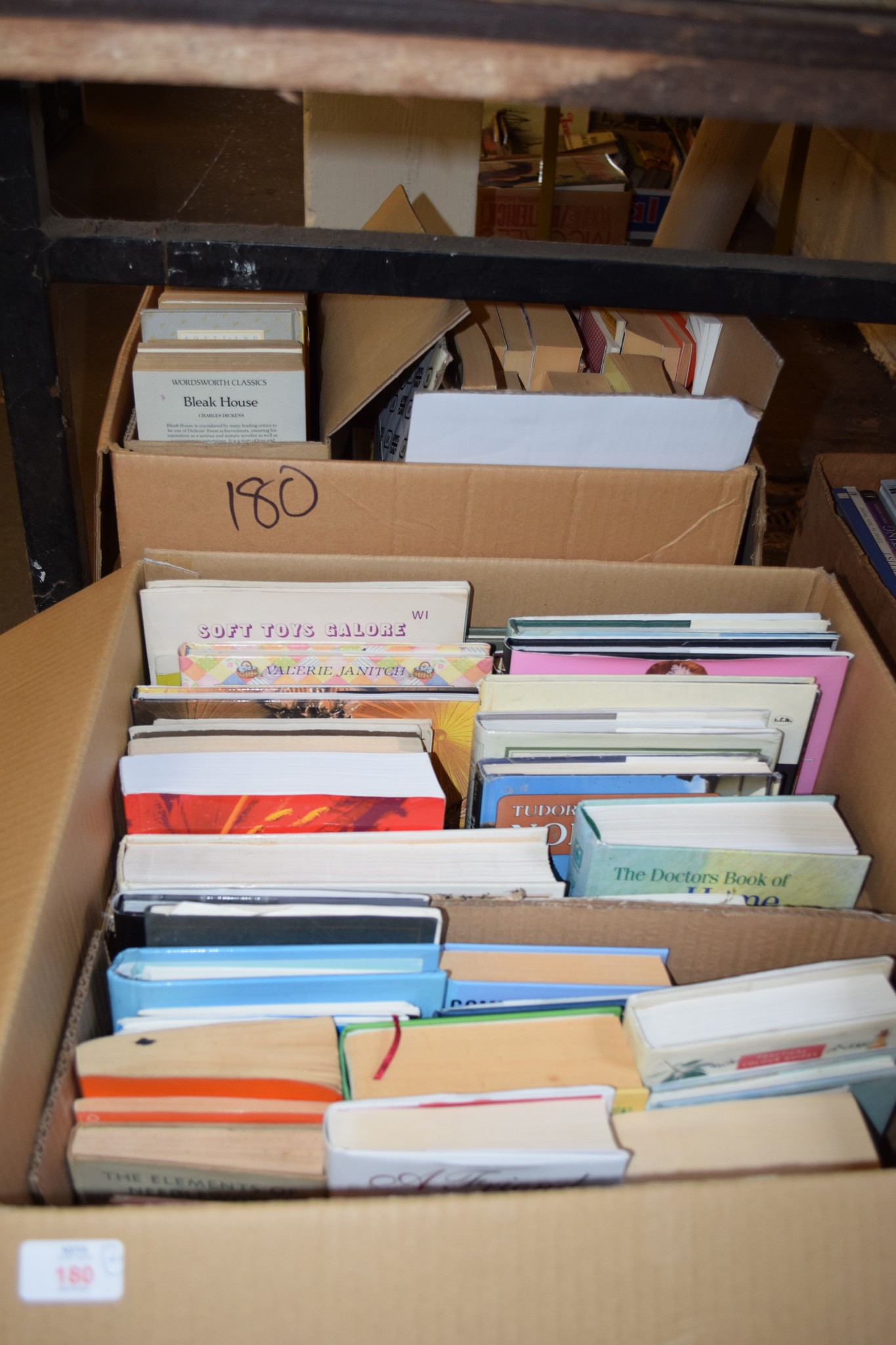 TWO BOXES OF BOOKS, VARIOUS TITLES