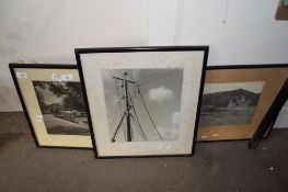 FRAMED PRINTS OF SAILING SCENES IN BLACK WOODEN FRAMES