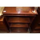 MAHOGANY BOOKCASE, 60CM WIDE