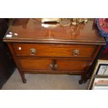 REPRODUCTION MAHOGANY WASH STAND, 77CM WIDE