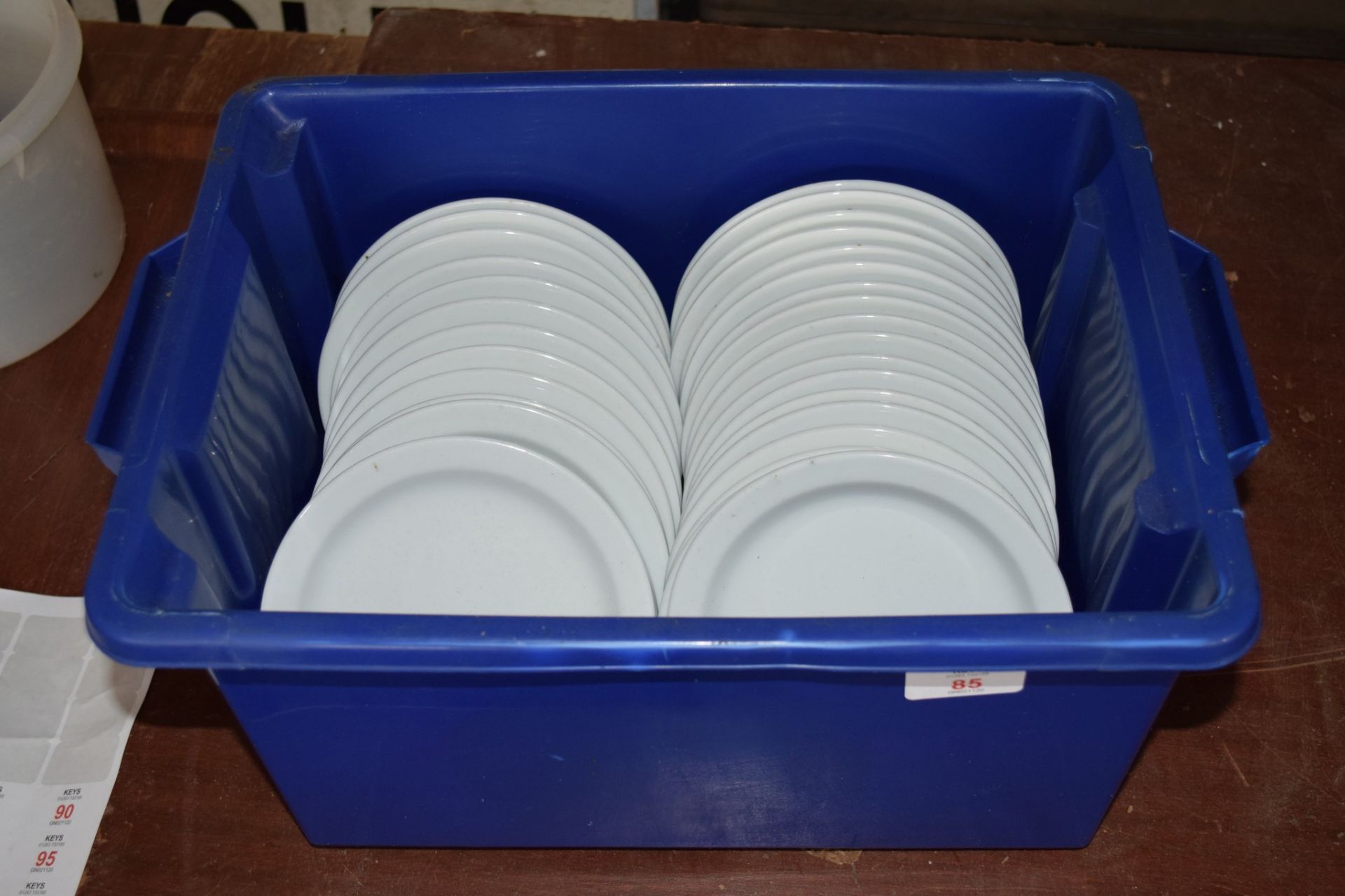 Crate: approx 30 white Side Plates. - Image 2 of 3