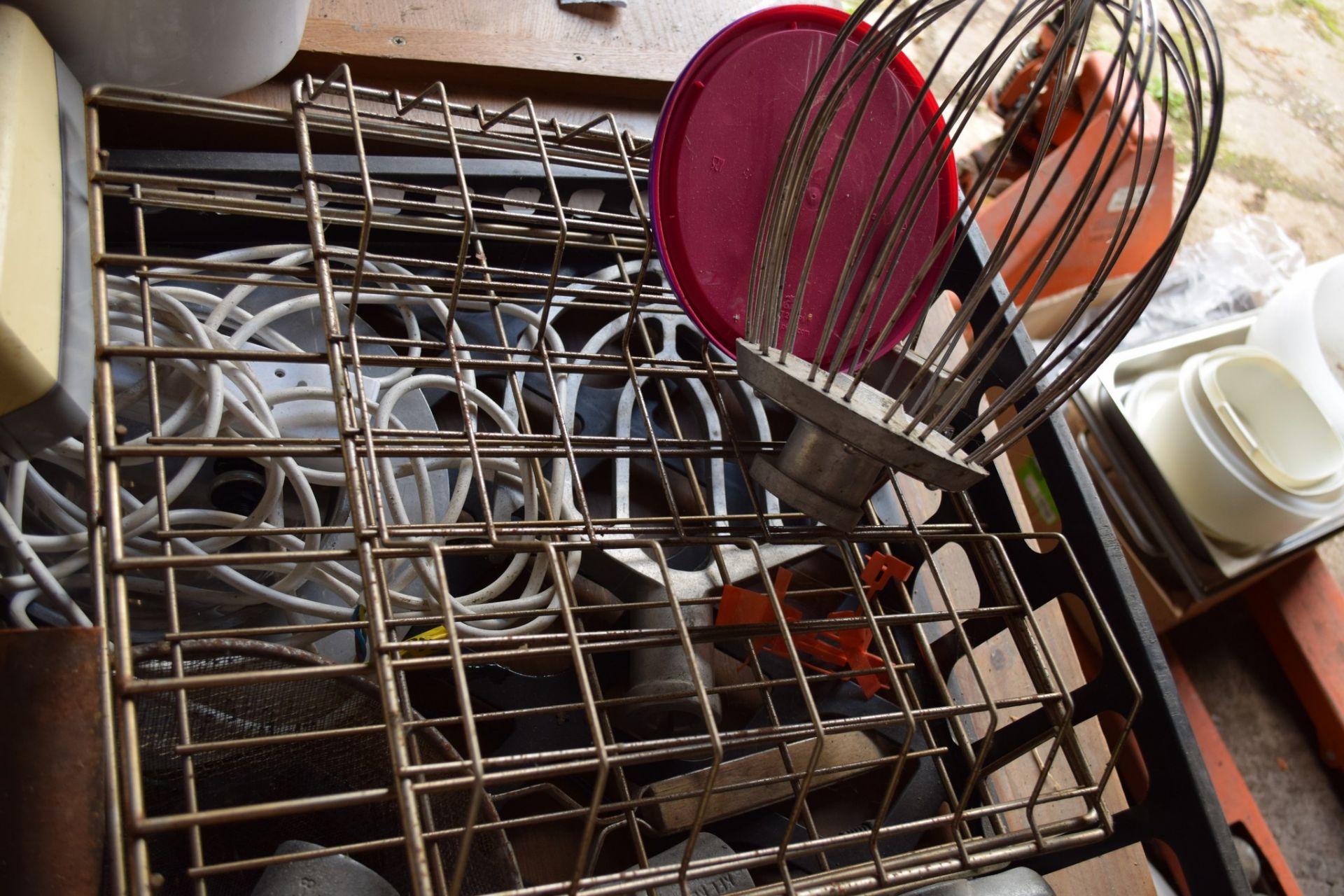 Crate: qty various Kitchen Sundries, including Mixer Whisk attachment, Sieve, etc. - Image 2 of 3