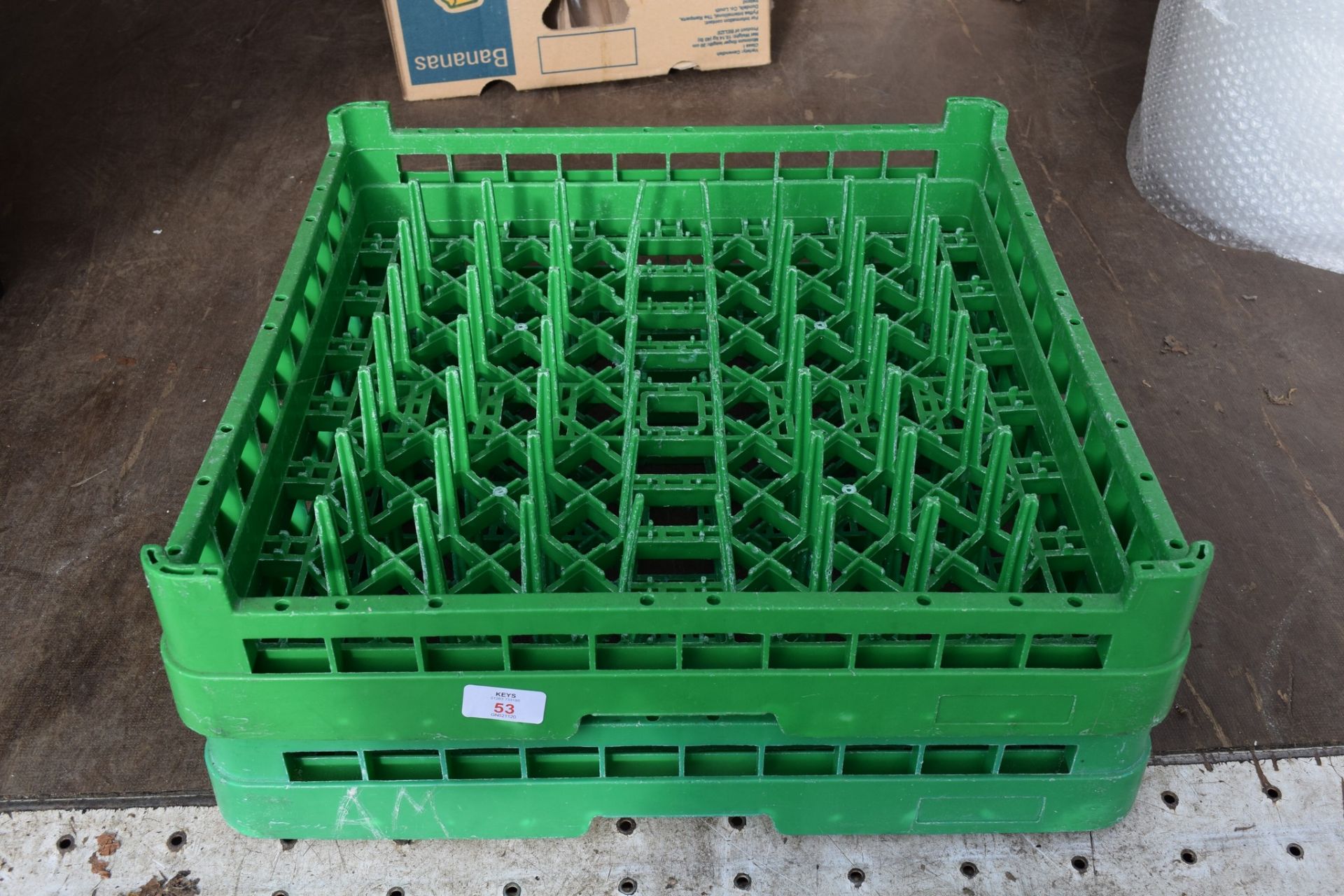 Two plastic Dishwasher Trays (for Hobart or similar).