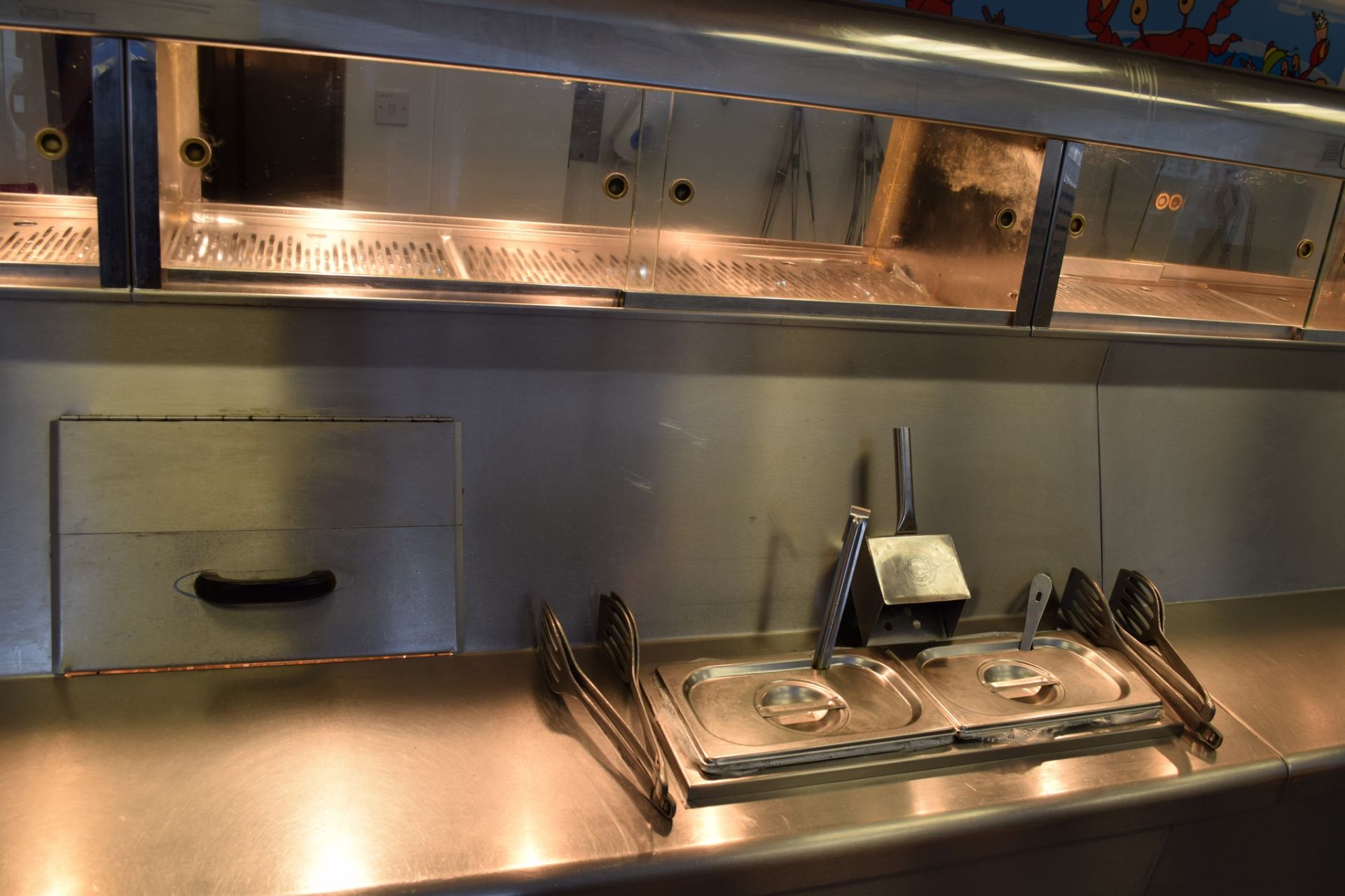 Hopkins Fish & Chip Frying Range, comprising 5 x pans, 3 x Bain Marie, 3 x Chip Boxes/Scuttles, plus - Image 7 of 25