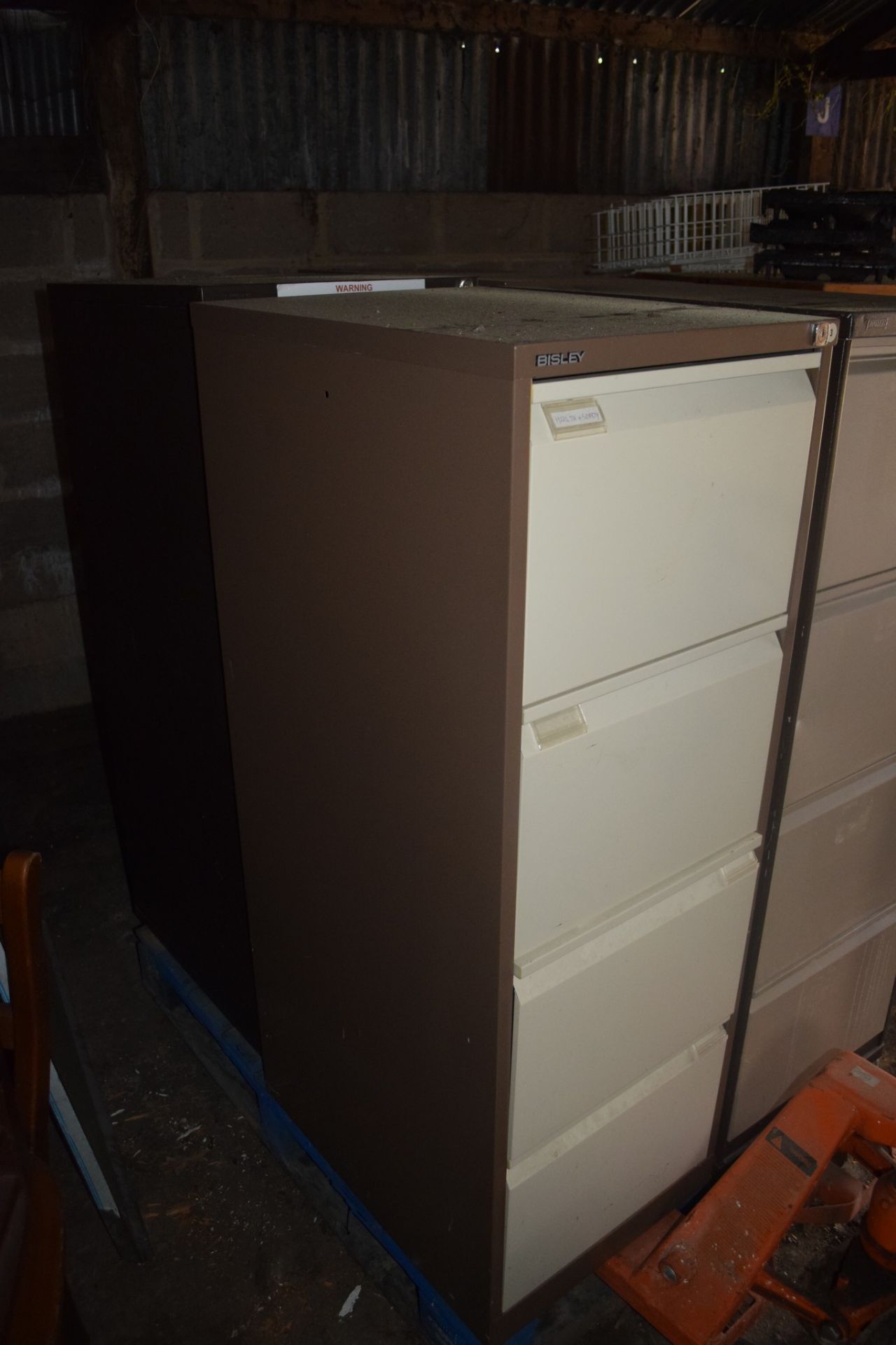 Four four-drawer metal Filing Cabinets. - Image 3 of 3