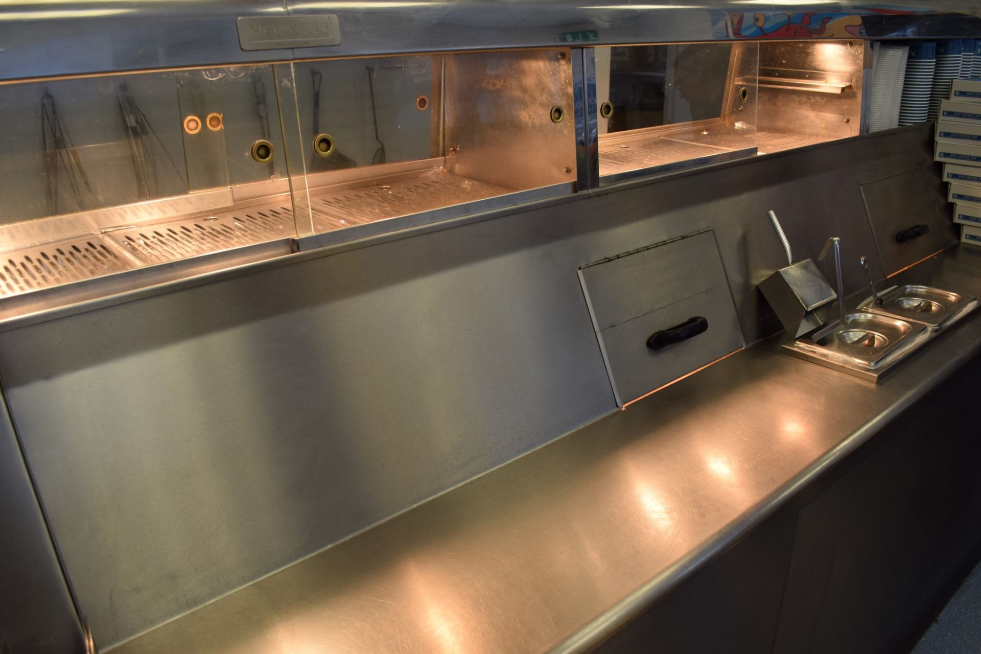 Hopkins Fish & Chip Frying Range, comprising 5 x pans, 3 x Bain Marie, 3 x Chip Boxes/Scuttles, plus - Image 11 of 25