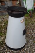 VINTAGE RAILWAY MILK CHURN, HEIGHT APPROX 77CM