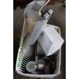 BOX CONTAINING MISCELLANEOUS ELECTRICAL LIGHT FITTINGS, DOWNLIGHTS ETC