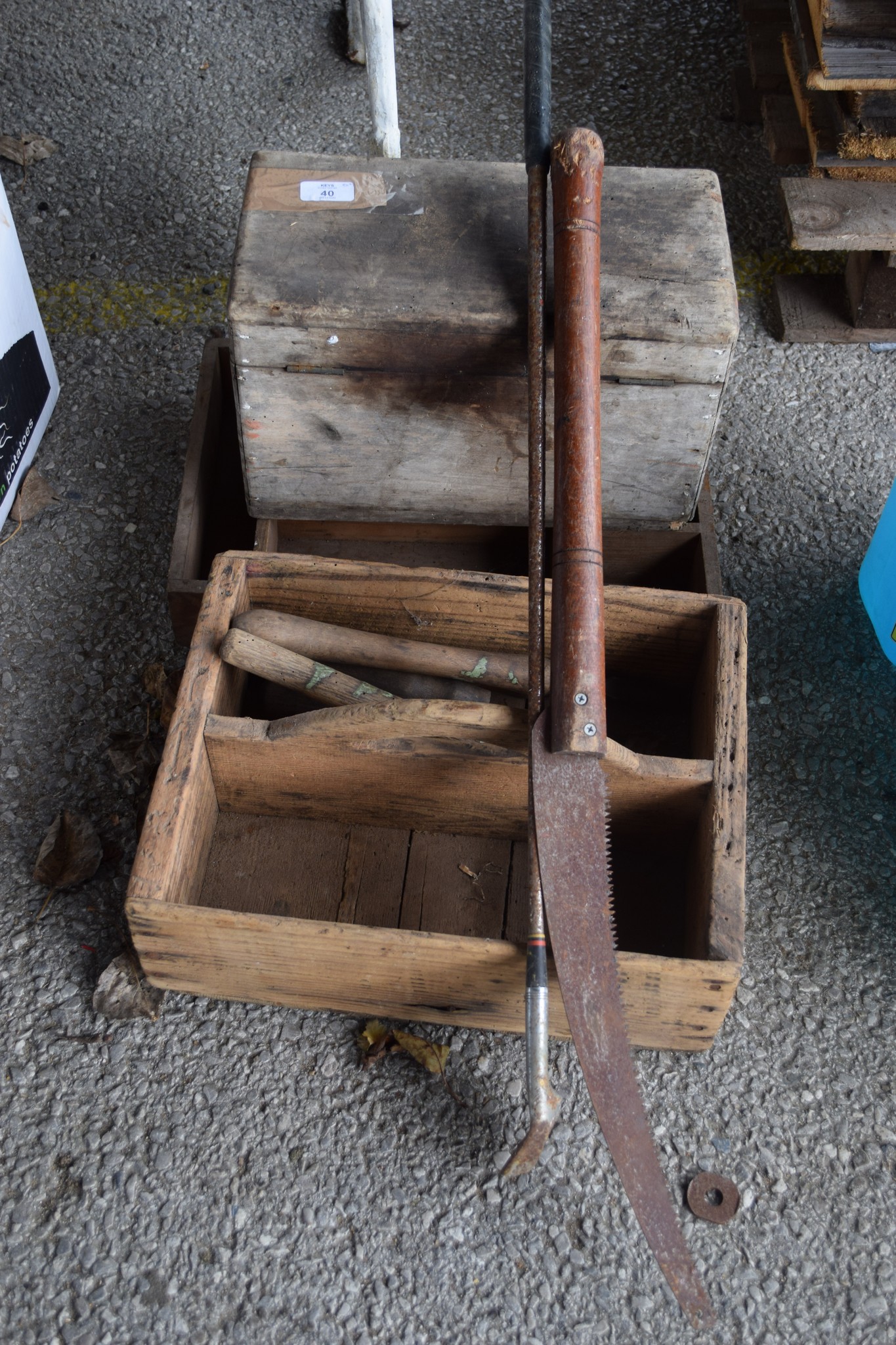 SELECTION OF WOODEN TOOL BOXES ETC