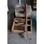 SELECTION OF WOODEN TOOL BOXES ETC
