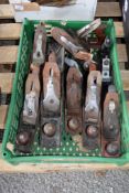 COLLECTION OF VARIOUS WOOD PLANES BY ROLSON RAPIER ACORN ETC