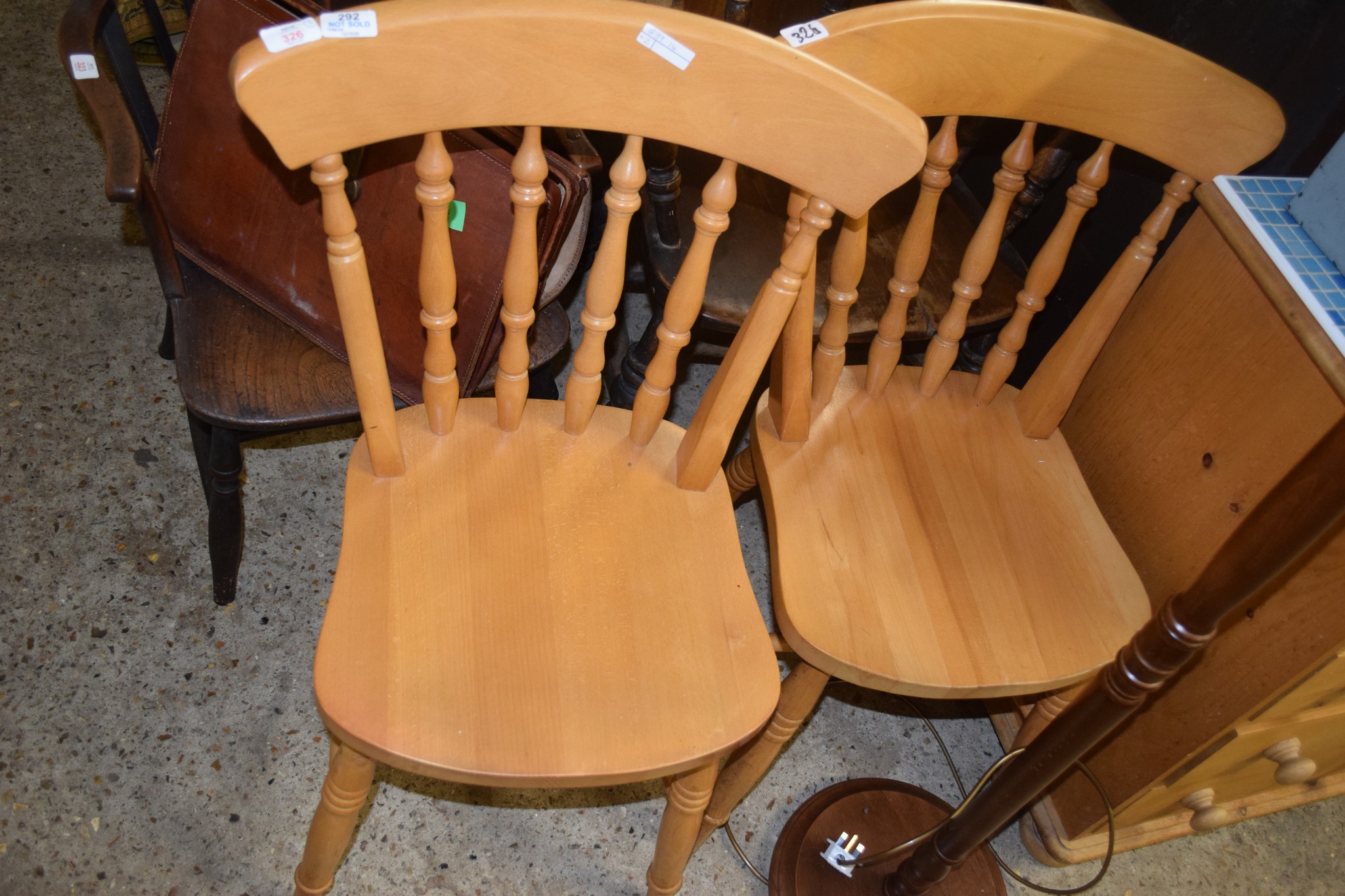 TWO MODERN KITCHEN CHAIRS