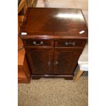 REPRODUCTION MAHOGANY TV CABINET, 57CM WIDE