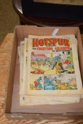 BOX OF VARIOUS HOTSPUR AND OTHER VINTAGE COMICS