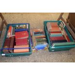 THREE BOXES OF BOOKS INCLUDING ENCYCLOPAEDIA OF GOLF ETC