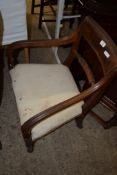 REGENCY PERIOD MAHOGANY CARVER CHAIR