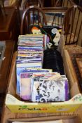 BOX OF VARIOUS VINYLS, 45RPM AND EPS ETC