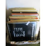 BASKET OF VARIOUS VINYL RECORDS