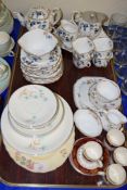 GROUP OF TEA AND DINNER WARES INCLUDING SOME WITH A DECO SHAPE