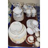 GROUP OF TEA AND DINNER WARES INCLUDING SOME WITH A DECO SHAPE