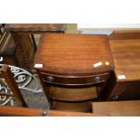 REPRODUCTION MAHOGANY BEDSIDE CABINET, 41.5CM WIDE