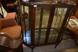 VINTAGE DISPLAY CABINET, 107CM WIDE