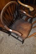 OAK STICK BACK KITCHEN ARMCHAIR