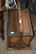 VINTAGE SHOE SHINE TYPE BOX, 53CM WIDE