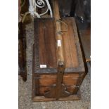 VINTAGE SHOE SHINE TYPE BOX, 53CM WIDE