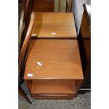 PAIR OF G-PLAN TYPE BEDSIDE CABINETS, 45CM WIDE