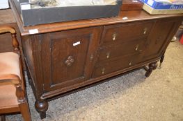 EARLY 20TH CENTURY OAK SIDEBOARD, 153CM WIDE