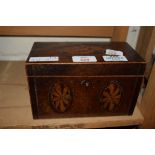 SMALL CADDY WITH INLAID SHELL DECORATION