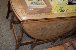 STRIPPED OAK GATELEG TABLE, 102CM LONG