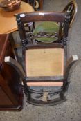 PAIR OF VICTORIAN ROSEWOOD BAR BACK DINING CHAIRS