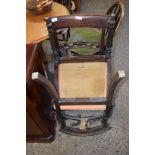 PAIR OF VICTORIAN ROSEWOOD BAR BACK DINING CHAIRS