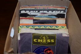 BOX OF VARIOUS 45RPM RECORDS