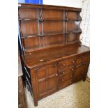 MODERN DARK OAK ERCOL DRESSER