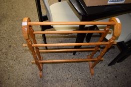 MODERN PINE TOWEL RAIL, 63CM WIDE