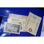 ENVELOPE CONTAINING VARIOUS POSTCARDS AND PROGRAMME FOR THORNAGE SILVER JUBILEE CELEBRATIONS 1935