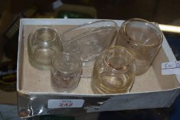 BOX CONTAINING SMALL QUANTITY OF GLASS WARES